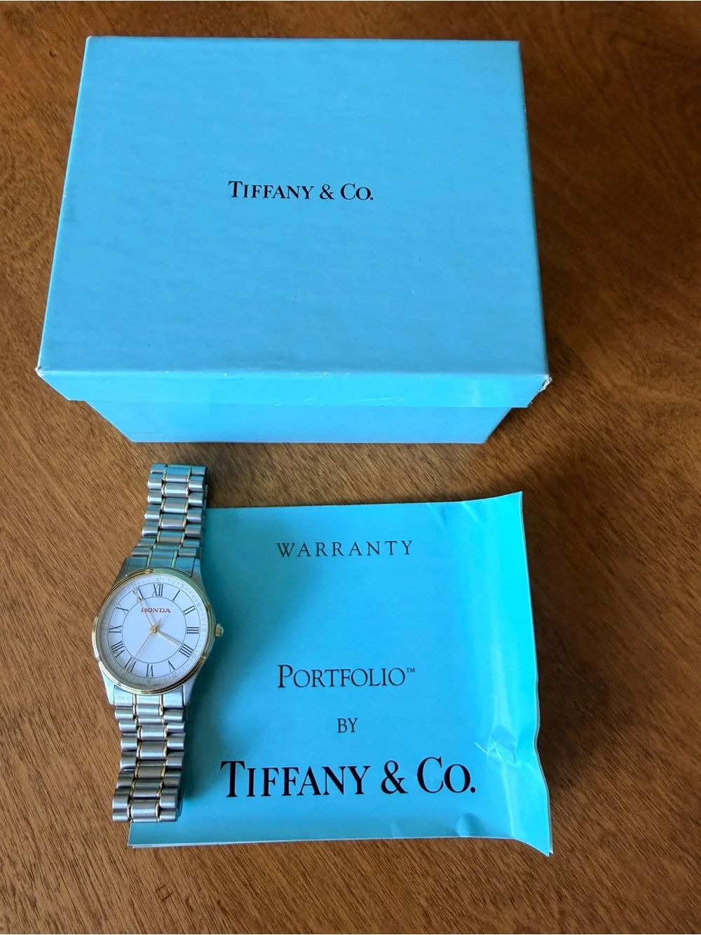 Vintage Tiffany & Co. Portfolio Unisex Stainless Steel Swiss 10m Watch